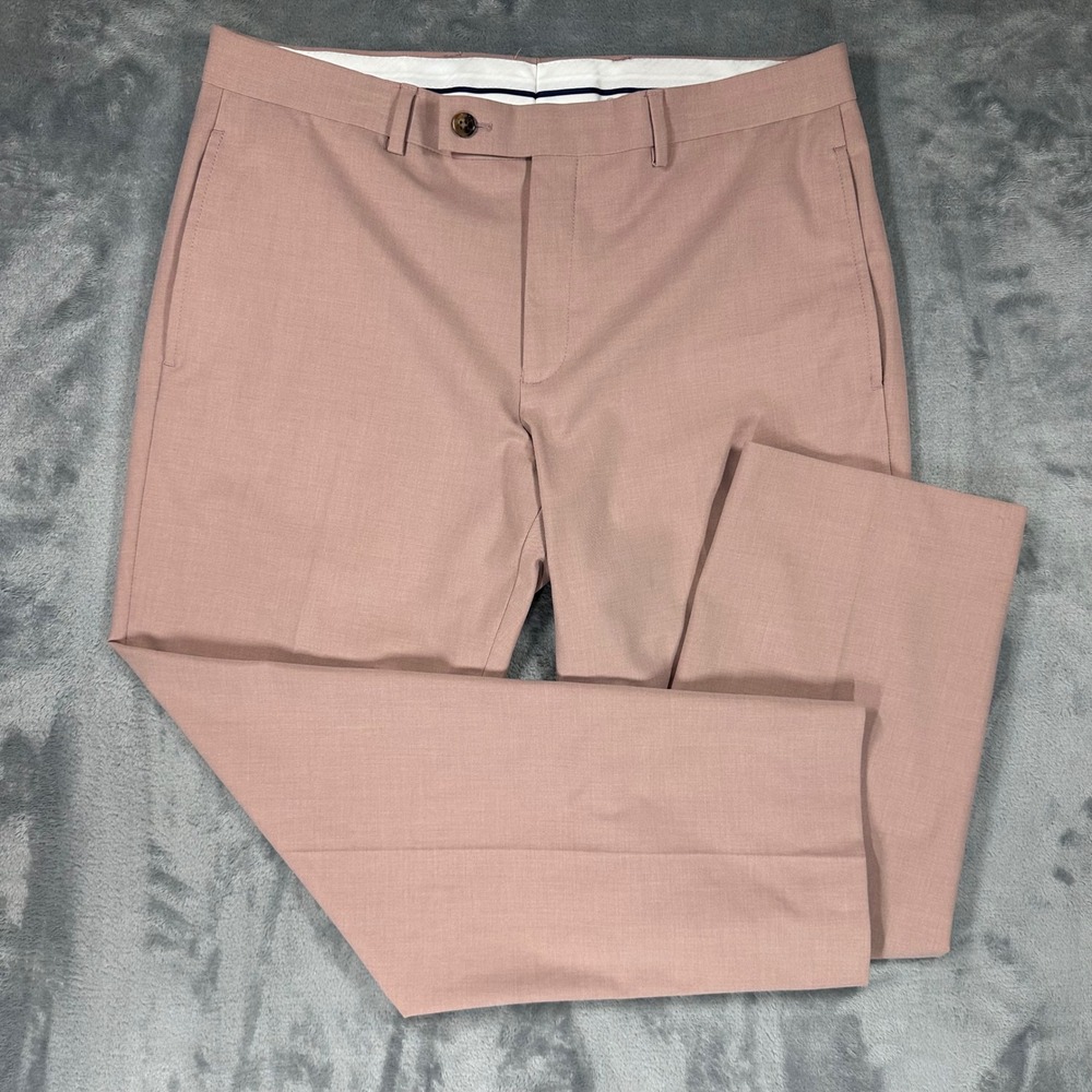 Lauren Ralph Lauren Black Label Mens Dress Pants 34x30 Dusty Rose Pink Stretch